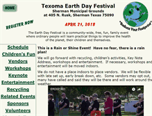 Tablet Screenshot of earthdaytexoma.org